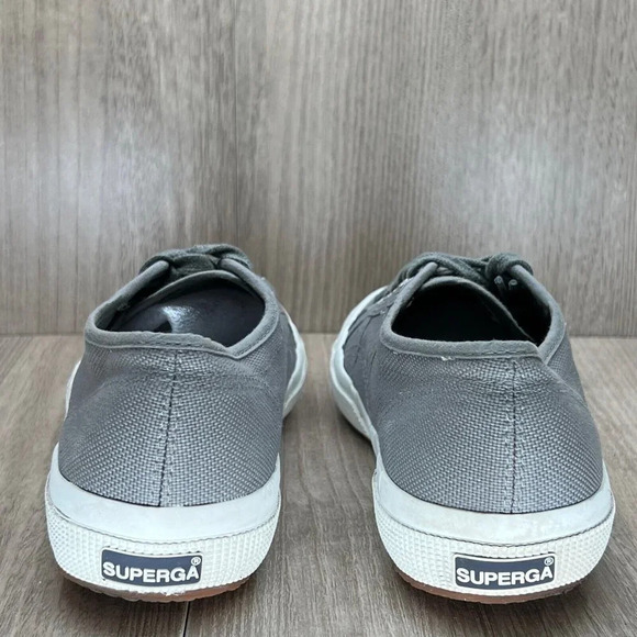 SUPERGA Sneakers Unisex W8.5/ M7 2750 Cotu Classic Low Top Casual Canvas Gray - Picture 4 of 12